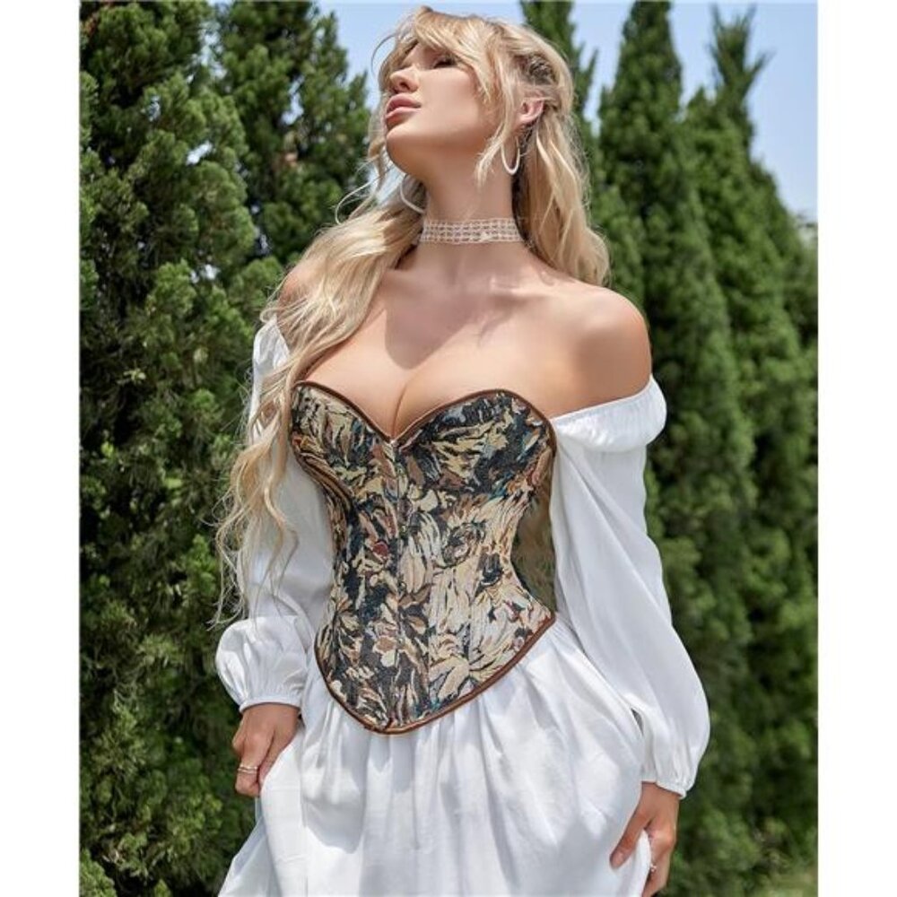 Vintage Gothic Steampunk Lace-Up Corset | Waist Training Hourglass Silhouette